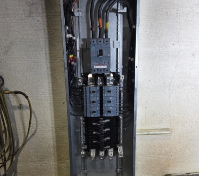 Burned-Up Panel → Fully Repaired Panel